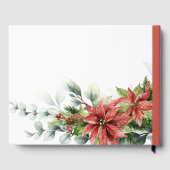 Weihnachtsstern-Hochzeits-Gästebuch Gästebuch (Rückseite)