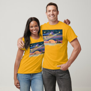 Weihnachtsstern - Italienisches Windspiel (grau) T-Shirt