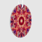 Weihnachtsstern Jolly Red Fun Lila-hell-gelb Ornament (Vorderseite)