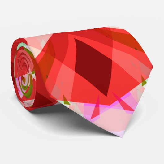 Weihnachtsstern Jolly Red Winter Green Festival Pi Krawatte (Gerollt)
