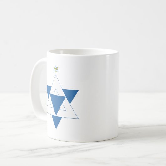 Weihnachtsstern Kaffeetasse (Vorderseite Links)