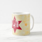 Weihnachtsstern  kaffeetasse (VorderseiteRechts)