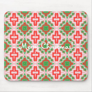 Weihnachtsstern Kaleidoskop gekachelt Mousepad