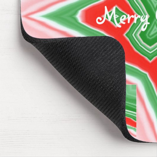 Weihnachtsstern Kaleidoskop Mousepad (Ecke)