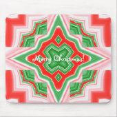 Weihnachtsstern Kaleidoskop Mousepad (Vorne)