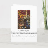 Weihnachtsstern - Karte (Rückseite)