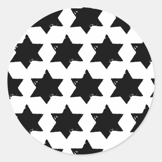 Weihnachtsstern-Kartoffelaufkleber Runder Aufkleber (Vorderseite)