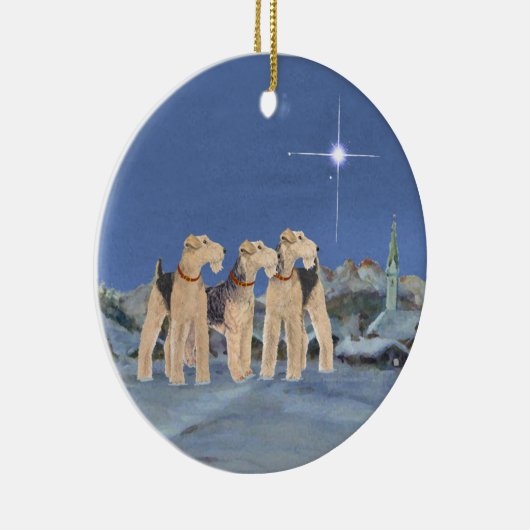 Weihnachtsstern Keramik Ornament (Rechts)