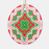 Weihnachtsstern Keramik Ornament (Links)