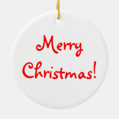 Weihnachtsstern Keramik Ornament (Hinten)