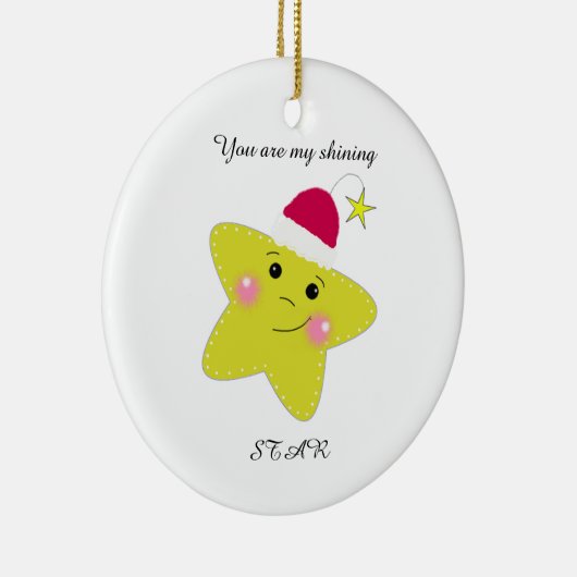 Weihnachtsstern Keramikornament (Rechts)