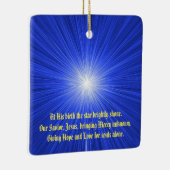 Weihnachtsstern Keramikornament (Rechts)