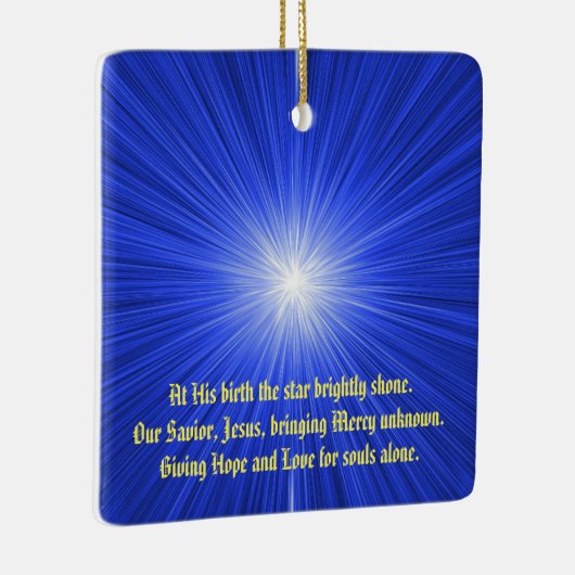 Weihnachtsstern Keramikornament (Rechts)