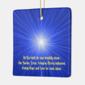 Weihnachtsstern Keramikornament (Links)