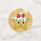 Weihnachtsstern Konfetti (Klein Vorderseite)