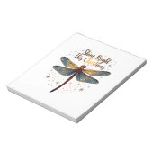 Weihnachtsstern-Libelle Notizblock (Rotiert)