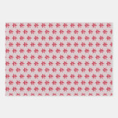 Weihnachtsstern mit muster Packpapier Blatt (Vorderseite)