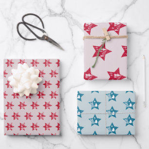 Weihnachtsstern mit muster Packpapier Blatt