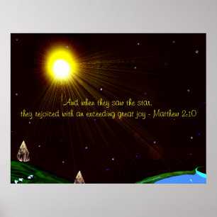 Weihnachtsstern mit Scripting Poster