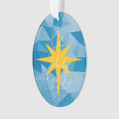 Weihnachtsstern OHOLY NIGHT Baby Jesus Birth Ornament (Vorderseite)