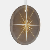 Weihnachtsstern Ornament Aus Glas (Vorderseite Rechts)