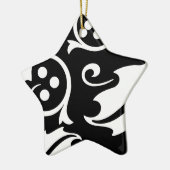 Weihnachtsstern-Ornament Keramik Ornament (Links)