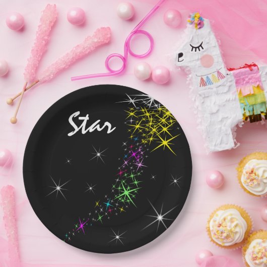 Weihnachtsstern Pappteller (Party)