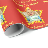 Weihnachtsstern Personaized Geschenkpapier (Rolleneckpunkt)