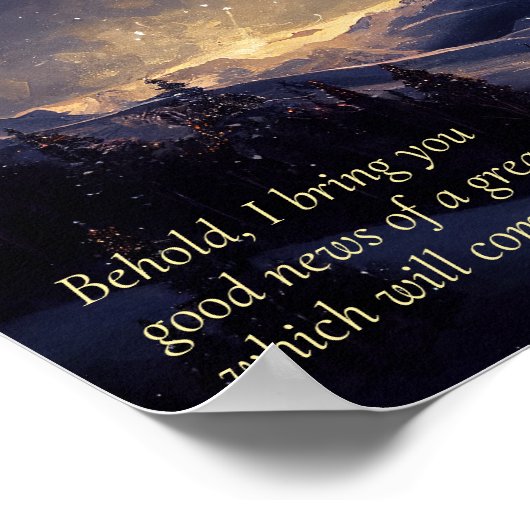 Weihnachtsstern Poster (Ecke)