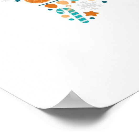 Weihnachtsstern Poster (Ecke)