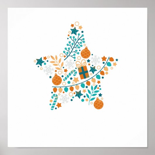 Weihnachtsstern Poster (Vorne)