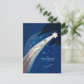 Weihnachtsstern-Postkarte Feiertagspostkarte (Stehend Vorderseite)