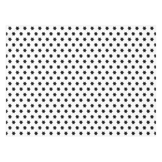 Weihnachtsstern-Potato Print Pattern Tableclout Tischdecke (Vorderseite (Horizontal))