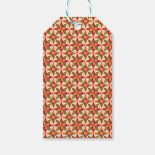 Weihnachtsstern-Quilt Geschenkanhänger