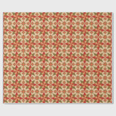 Weihnachtsstern-Quilt Geschenkpapier (Flach)