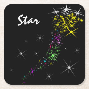 Weihnachtsstern Rechteckiger Pappuntersetzer