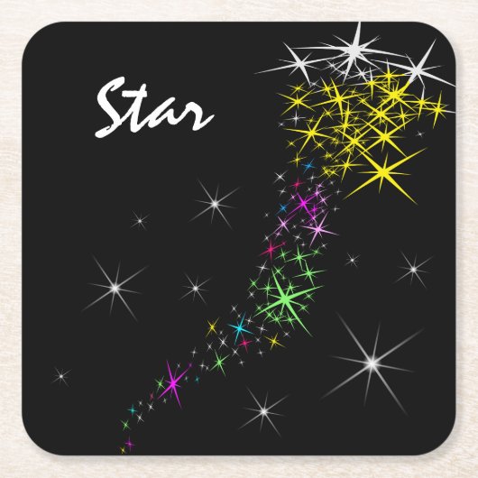 Weihnachtsstern Rechteckiger Pappuntersetzer (Vorderseite)