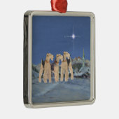 Weihnachtsstern Silbernes Ornament (Rechts)