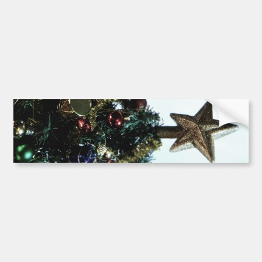 Weihnachtsstern-Spitze III Autoaufkleber (Vorne)