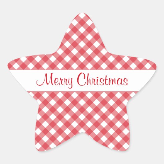 Weihnachtsstern Stern-Aufkleber (Vorderseite)