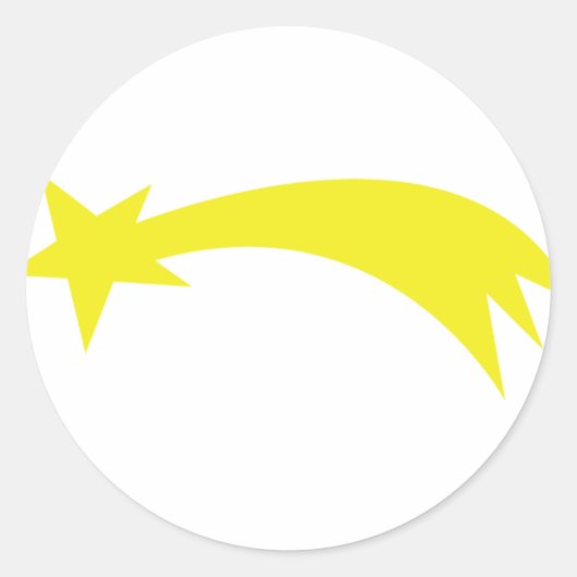 Weihnachtsstern - Sternchen Runder Aufkleber (Vorderseite)