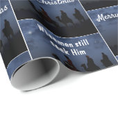 Weihnachtsstern und Wiseman Wrapping Paper Geschenkpapier (Rolleneckpunkt)