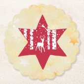 Weihnachtsstern  untersetzer (Vorderseite)