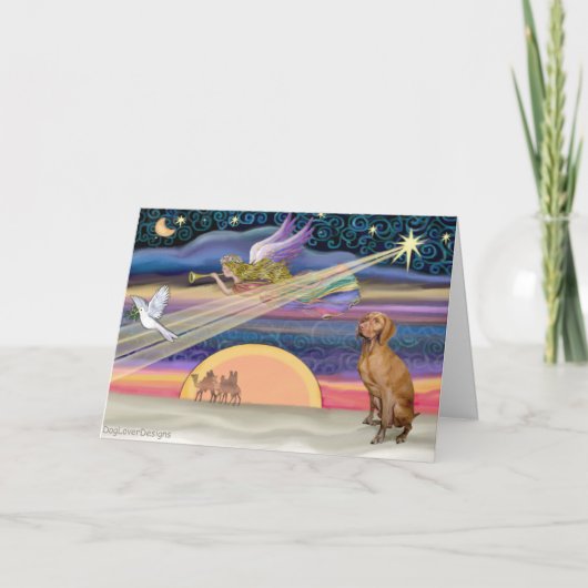 Weihnachtsstern - Viszla 1 Feiertagskarte (Vorderseite)
