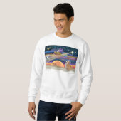 Weihnachtsstern - Welsh Corgi #7B Sweatshirt (Vorne ganz)