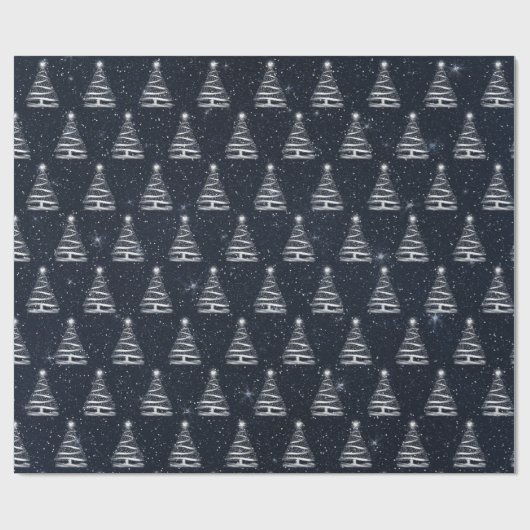 Weihnachtssternbaum Geschenkpapier (Flach)