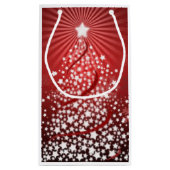 Weihnachtssternbaum-Geschenktasche Kleine Geschenktüte (Rückseite)