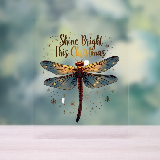 Weihnachtssterndragonfly Acrylschild (Neutral)