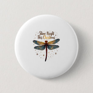 Weihnachtssterndragonfly Button