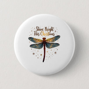 Weihnachtssterndragonfly Button